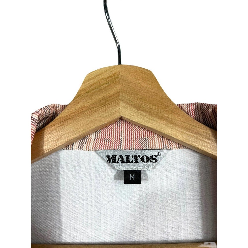 Maltos Camp Collar Funky Polyester Button Down Pi… - image 4